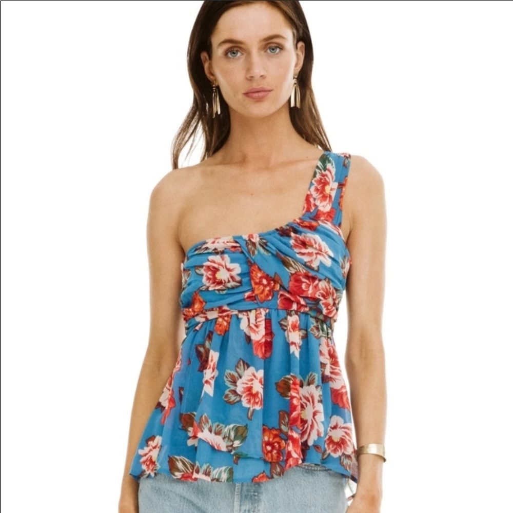 ASTR The Label ACT13608 Brielle Top floral Blue
